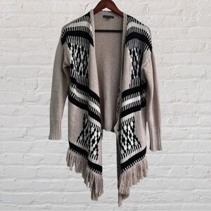 American Eagle Outfitters Black and Tan Cardigan